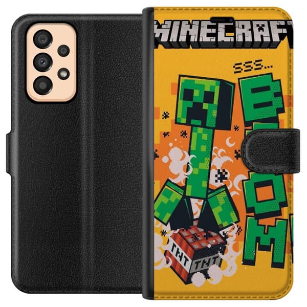 Samsung Galaxy A33 5G Lommeboketui Minecraft Boom