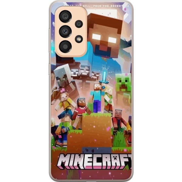 Samsung Galaxy A33 5G Gennemsigtig cover Minecraft