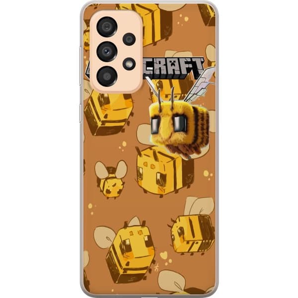 Samsung Galaxy A33 5G Läpinäkyvä kuori Minecraft Bi