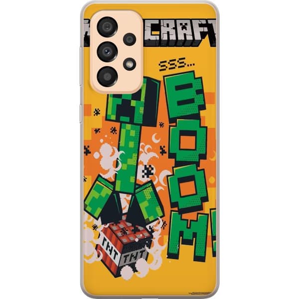 Samsung Galaxy A33 5G Gennemsigtig cover Minecraft Boom