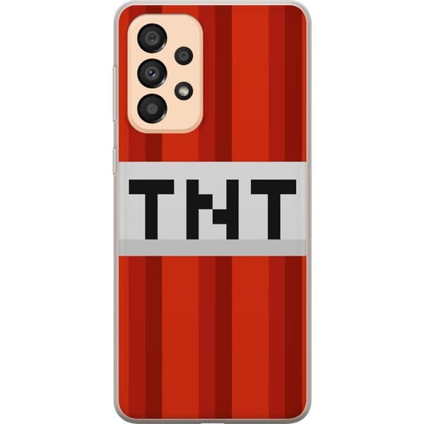 Samsung Galaxy A33 5G Gennemsigtig cover Minecraft TNT