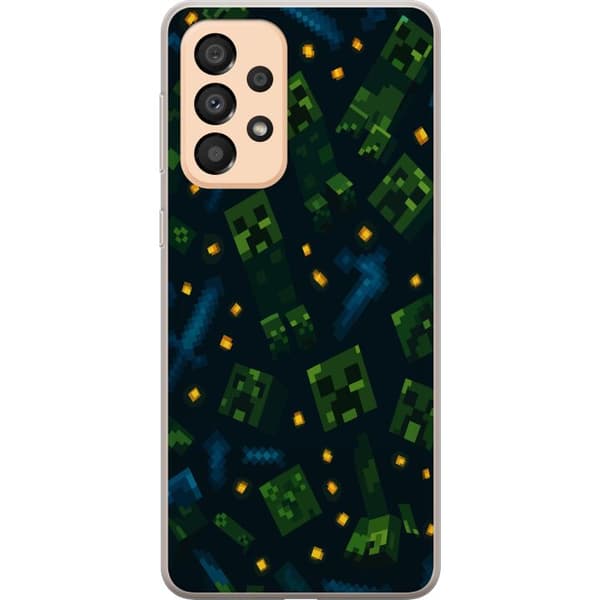 Samsung Galaxy A33 5G Gennemsigtig cover Minecraft Dungeons Mob