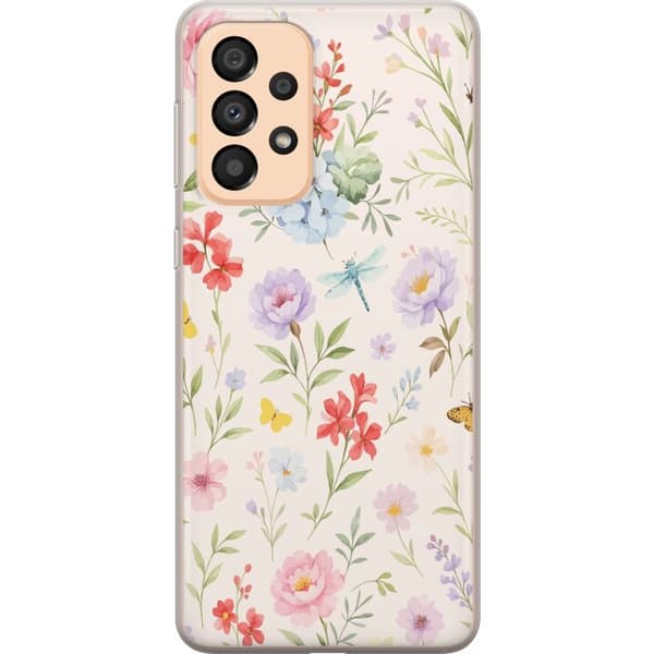 Samsung Galaxy A33 5G Genomskinligt Skal Blommor