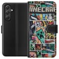 Miniatyrbillede 1 af 3: Samsung Galaxy A35 Tegnebogsetui Minecraft Kunst