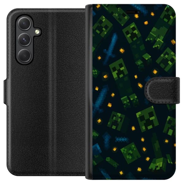 Samsung Galaxy A35 Tegnebogsetui Minecraft Dungeons Mob