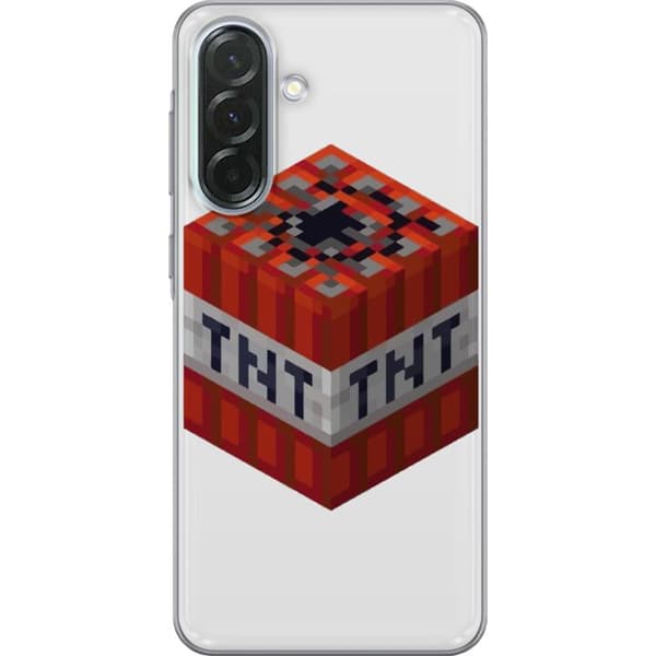 Samsung Galaxy A36 Genomskinligt Skal Minecraft TNT