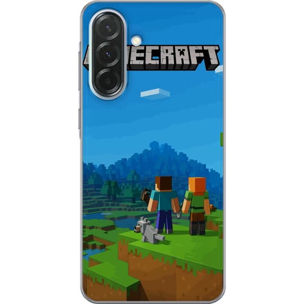 Samsung Galaxy A36 Gennemsigtig cover Minecraft Key Art