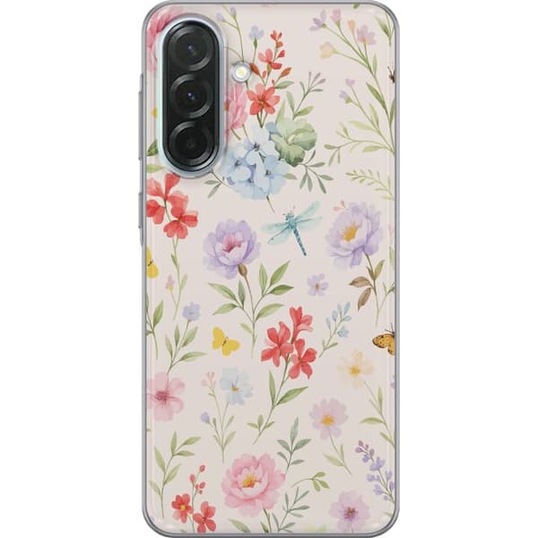 Samsung Galaxy A36 Genomskinligt Skal Blommor