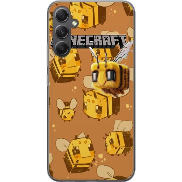 Samsung Galaxy A35 Genomskinligt Skal Minecraft Bi