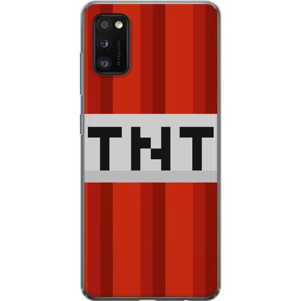 Samsung Galaxy A41 Gennemsigtig cover Minecraft TNT