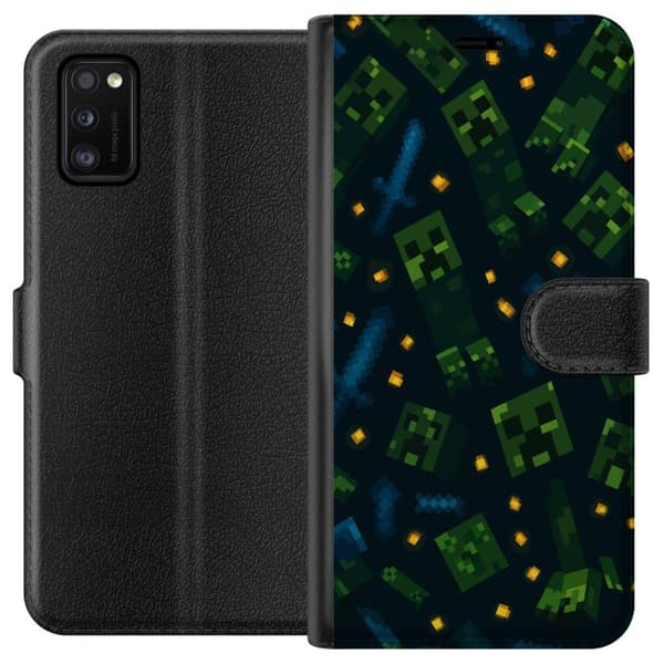 Samsung Galaxy A41 Lompakkokotelo Minecraft Dungeons Mob