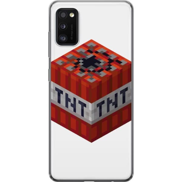 Samsung Galaxy A41 Läpinäkyvä kuori Minecraft TNT