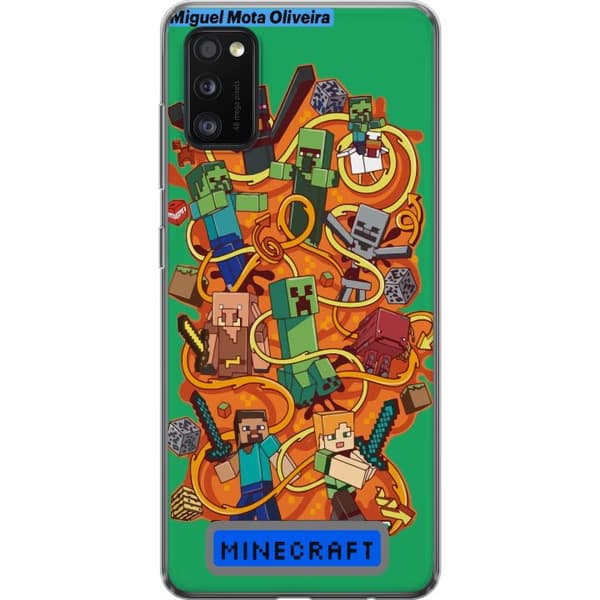Samsung Galaxy A41 Gennemsigtig cover Minecraft