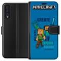 Miniatyrbillede 1 af 3: Samsung Galaxy A50 Tegnebogsetui Minecraft Huler