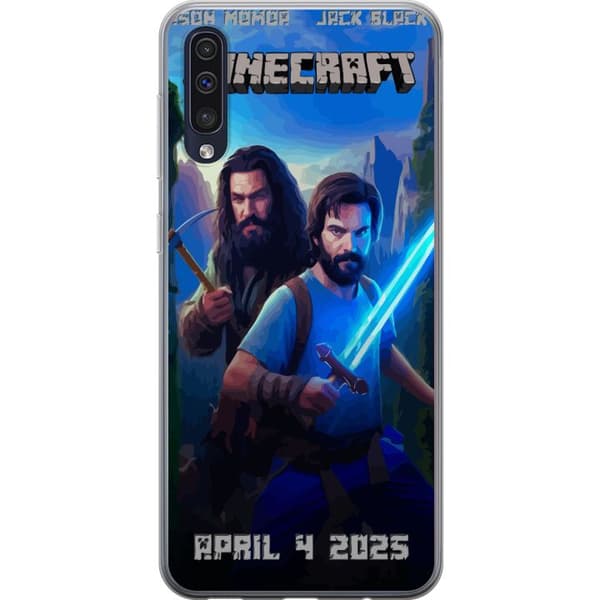 Samsung Galaxy A50 Gennemsigtig cover En Minecraft-film