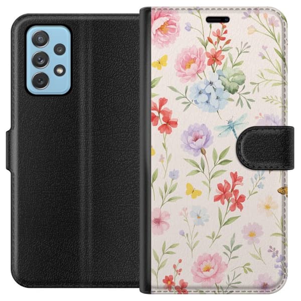 Samsung Galaxy A52 5G Tegnebogsetui Blomster