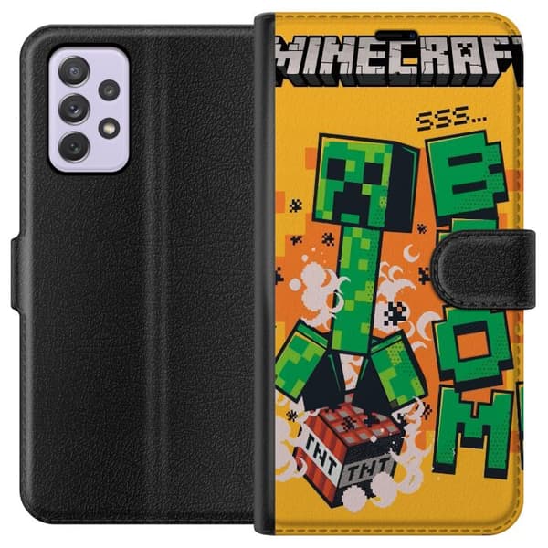 Samsung Galaxy A52s 5G Tegnebogsetui Minecraft Boom