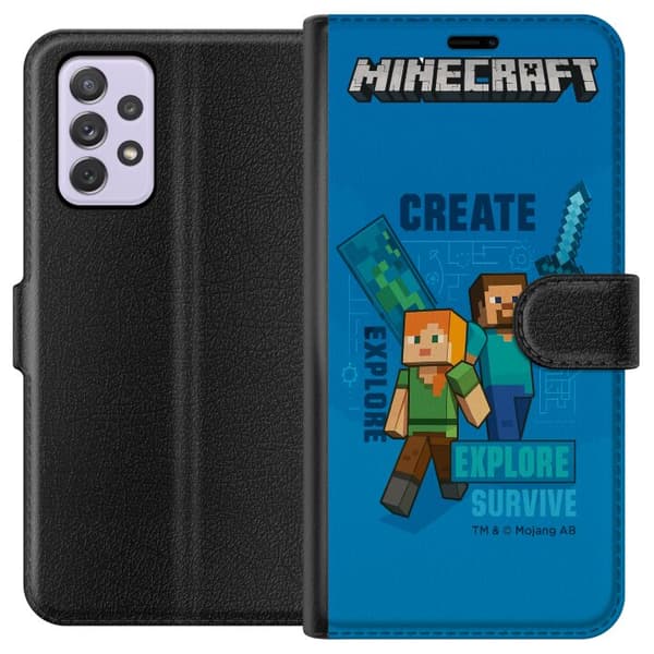 Samsung Galaxy A52s 5G Plånboksfodral Minecraft Caves