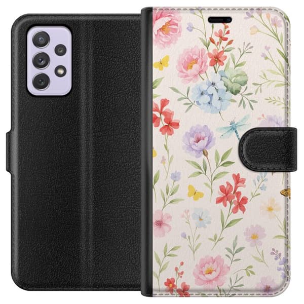 Samsung Galaxy A52s 5G Tegnebogsetui Blomster