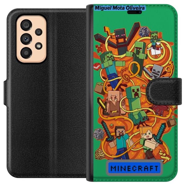 Samsung Galaxy A53 5G Tegnebogsetui Minecraft