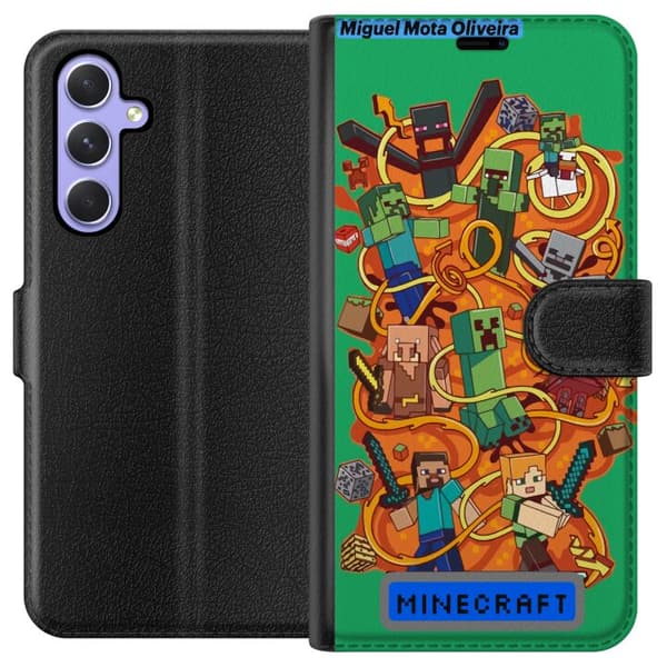 Samsung Galaxy A54 Tegnebogsetui Minecraft
