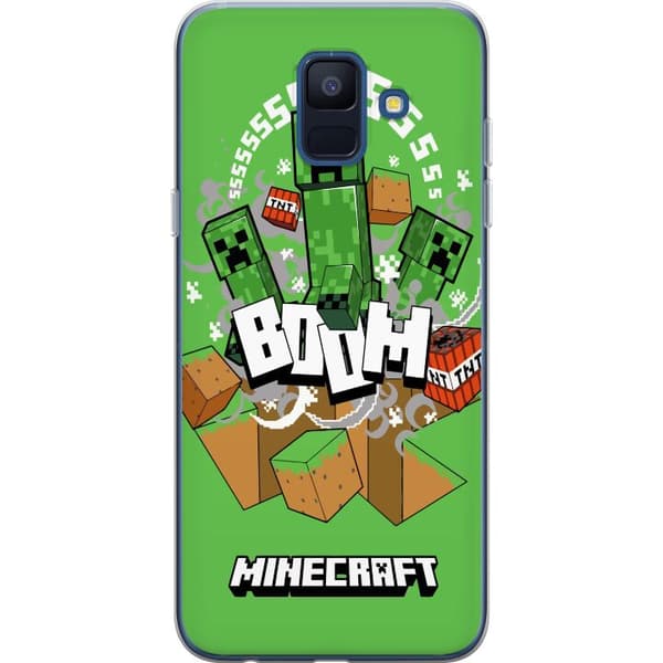 Samsung Galaxy A6 (2018) Gennemsigtig cover Minecraft Boom