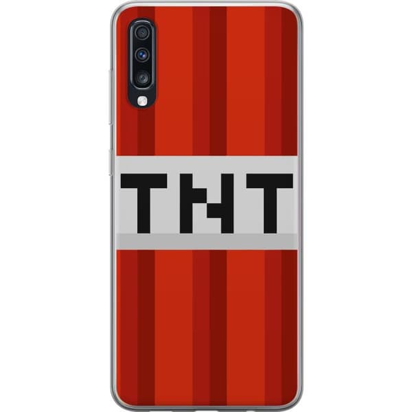 Samsung Galaxy A70 Genomskinligt Skal Minecraft TNT