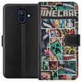 Miniatyrbillede 1 af 3: Samsung Galaxy A6 (2018) Tegnebogsetui Minecraft Kunst