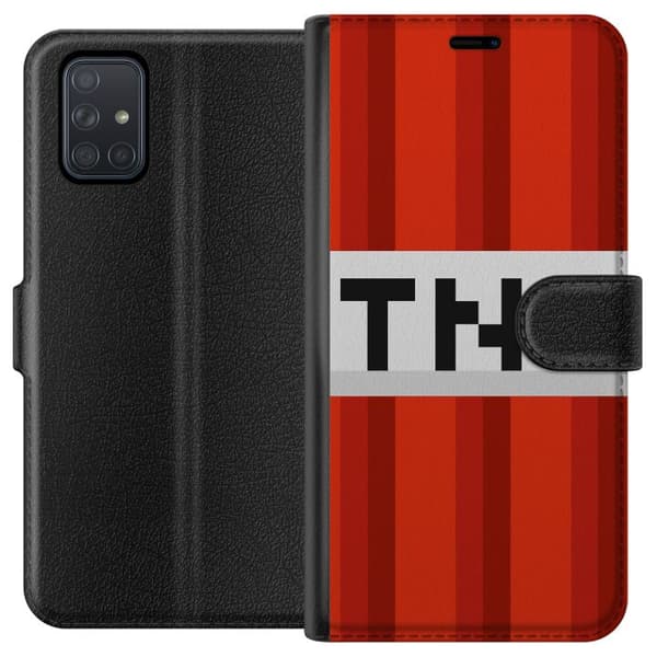 Samsung Galaxy A71 Plånboksfodral Minecraft TNT