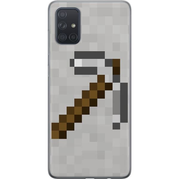 Samsung Galaxy A71 Genomskinligt Skal Minecraft Tools