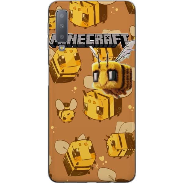 Samsung Galaxy A7 (2018) Gjennomsiktig deksel Minecraft Bi