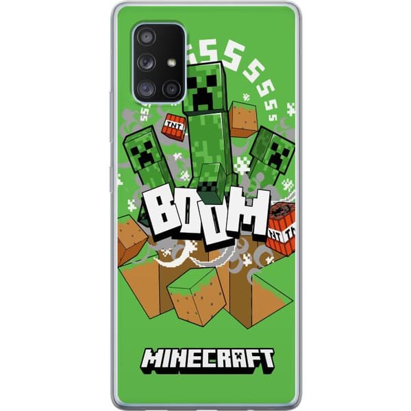 Samsung Galaxy A71 5G Gjennomsiktig deksel Minecraft Boom