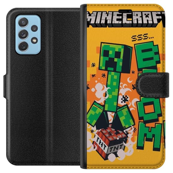 Samsung Galaxy A72 5G Lompakkokotelo Minecraft Boom