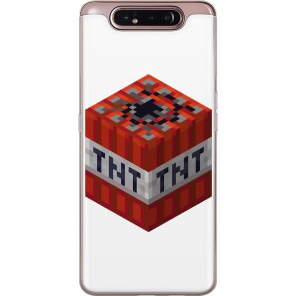 Samsung Galaxy A80 Läpinäkyvä kuori Minecraft TNT