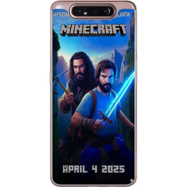 Samsung Galaxy A80 Gennemsigtig cover En Minecraft-film