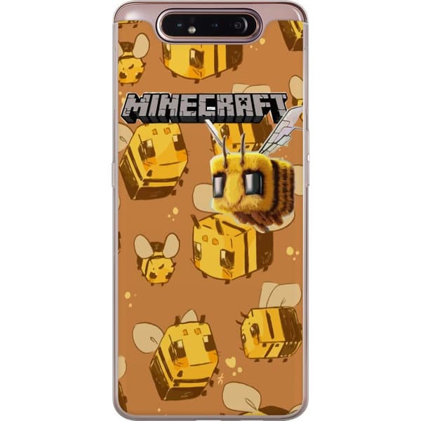 Samsung Galaxy A80 Läpinäkyvä kuori Minecraft Bi