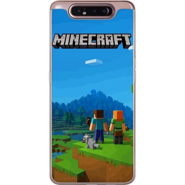 Samsung Galaxy A80 Läpinäkyvä kuori Minecraft Key Art