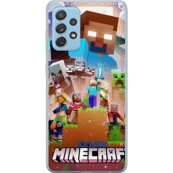 Samsung Galaxy A72 5G Läpinäkyvä kuori Minecraft