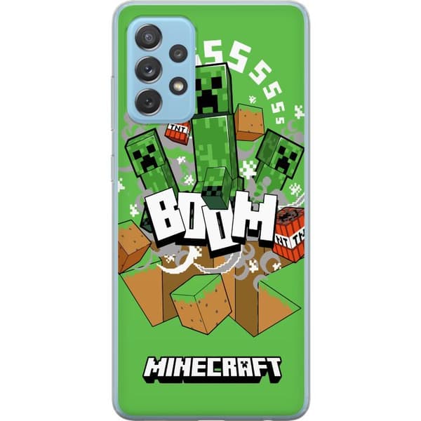 Samsung Galaxy A72 5G Läpinäkyvä kuori Minecraft Boom