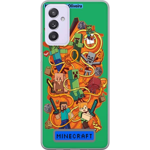 Samsung Galaxy A82 5G Gennemsigtig cover Minecraft