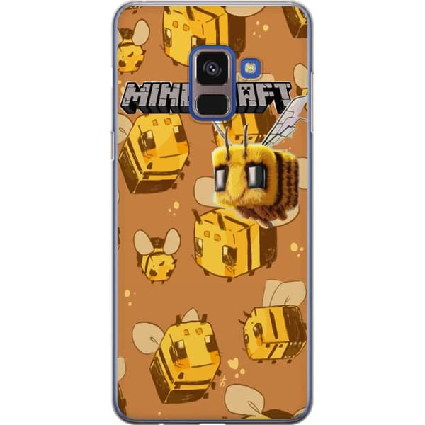 Samsung Galaxy A8 (2018) Läpinäkyvä kuori Minecraft Bi