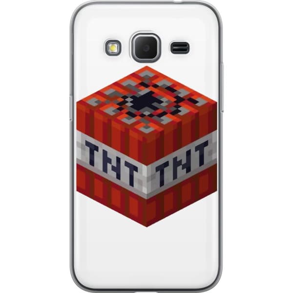 Samsung Galaxy Core Prime Gjennomsiktig deksel Minecraft TNT