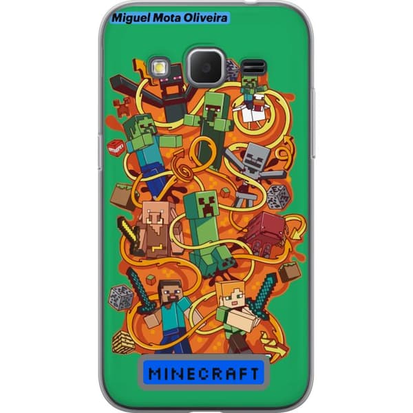 Samsung Galaxy Core Prime Gjennomsiktig deksel Minecraft