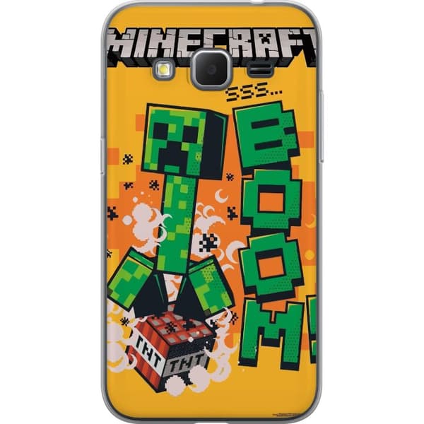 Samsung Galaxy Core Prime Gjennomsiktig deksel Minecraft Boom