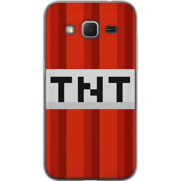 Samsung Galaxy Core Prime Gjennomsiktig deksel Minecraft TNT