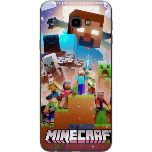 Samsung Galaxy J4+ Läpinäkyvä kuori Minecraft