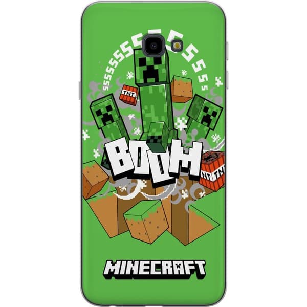 Samsung Galaxy J4+ Gjennomsiktig deksel Minecraft Boom