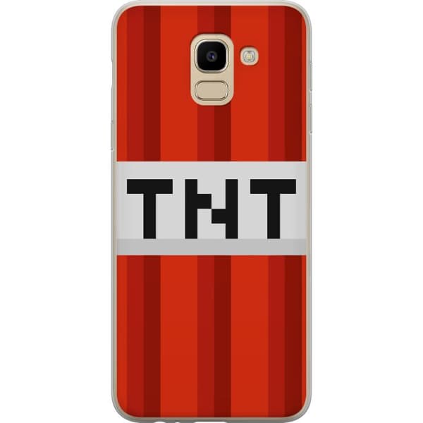 Samsung Galaxy J6 Genomskinligt Skal Minecraft TNT