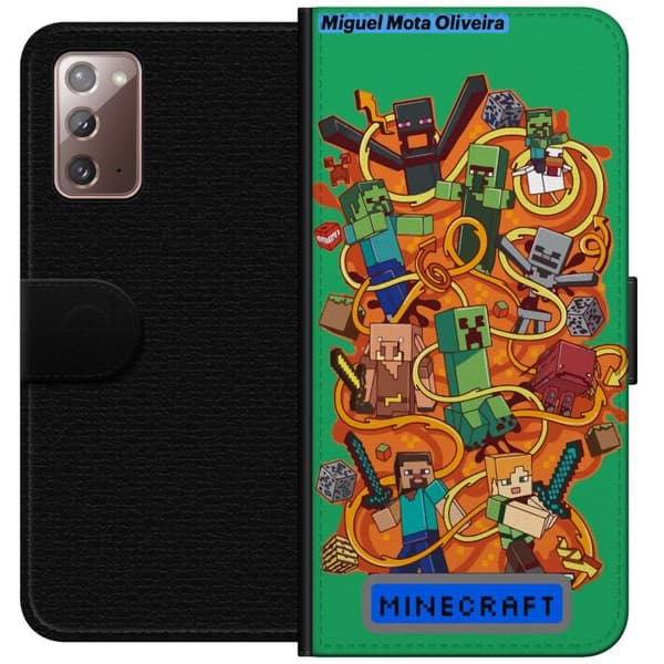 Samsung Galaxy Note20 Lompakkokotelo Minecraft