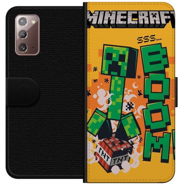 Samsung Galaxy Note20 Lommeboketui Minecraft Boom